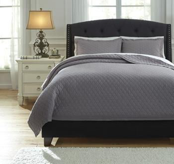 Picture of Alecio King Quilt Set Gray