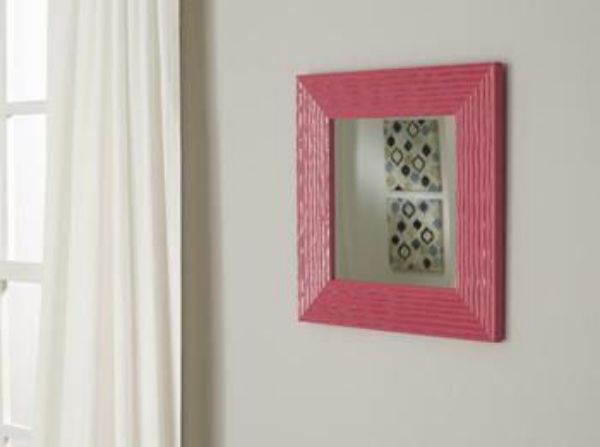 Picture of Odelyn Accent Mirror Fuchsia