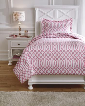 Picture of Loomis Twin Comforter Set Pink