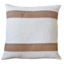 Picture of White & Gold Striped Pillow